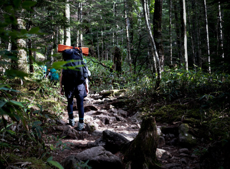 夏の常念山脈縦走登山