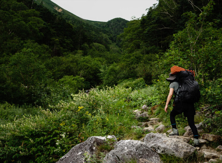 夏の常念山脈縦走登山